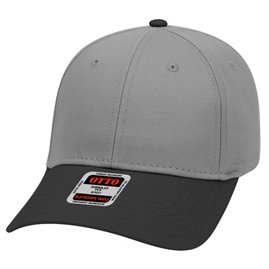 OTTO CAP 6 Panel Low Profile Ch.Gry Baseball Cap Blk/Ch.Gry/ OSFM -Adult
