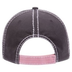 OTTO CAP 6 Panel Low Profile Dad Hat Pnk/Pnk/ OSFM -Adult