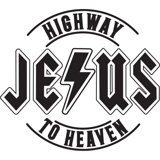 Highway to Heaven Jesus 4"L x 3.5"H