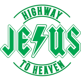 Highway to Heaven Jesus 4"L x 3.5"H