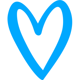 Heart Outline 2.25"L x 2.5"H