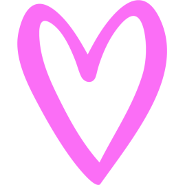 Heart Outline 2.25"L x 2.5"H