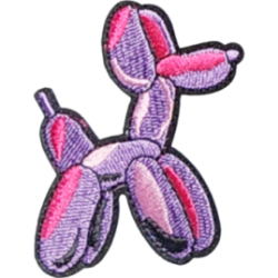 Purple Pink Black Outline Balloon Animal I/O