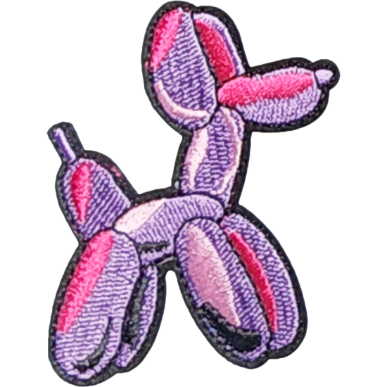 Purple Pink Black Outline Balloon Animal I/O