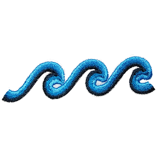 Blue Black Gradient Wave with Details I/O