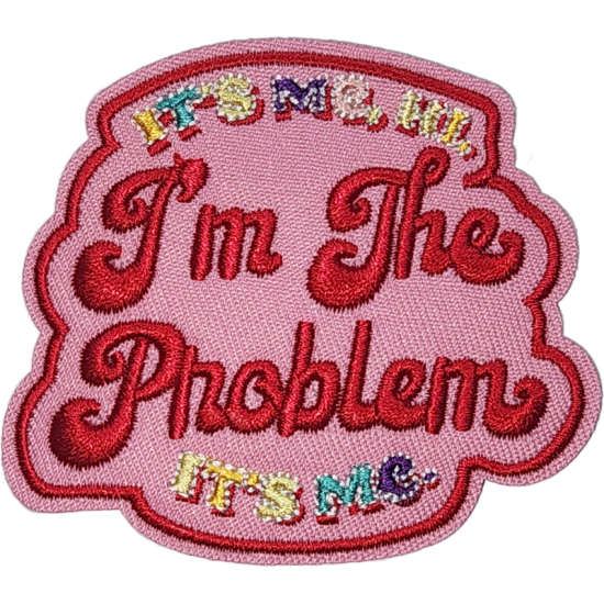 Pink Red Outline Text ITS ME, HI, IM THE PROBLEM, ITS ME I/O