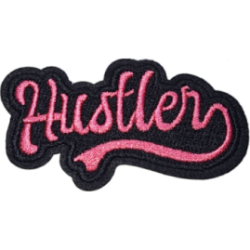 Black Pink Outline Text with Hustler I/O