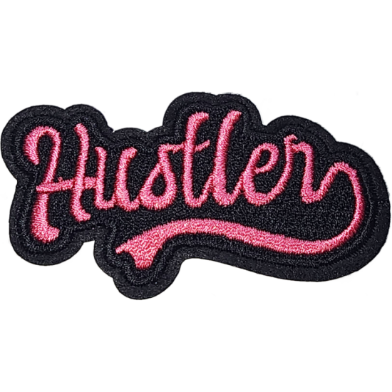 Black Pink Outline Text with Hustler I/O