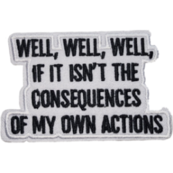 White Black Outline Text with Quote I/O