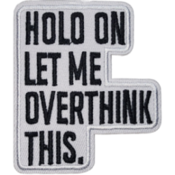 Gray Black Outline Text with Quote I/O