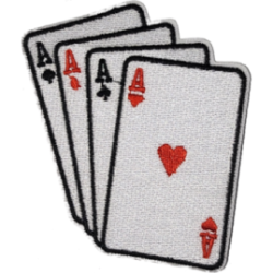 White Red Black Outline Playing Cards I/O