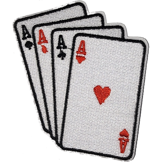 White Red Black Outline Playing Cards I/O