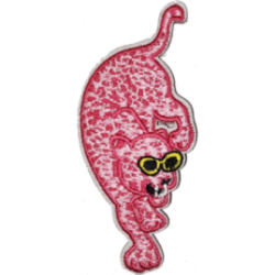 Pink Black White Outline Cat with Sunglasses I/O