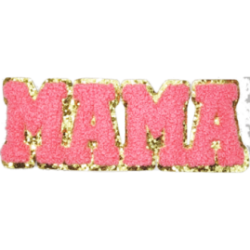 Pink Gold Outline Text with "MAMA" I/O