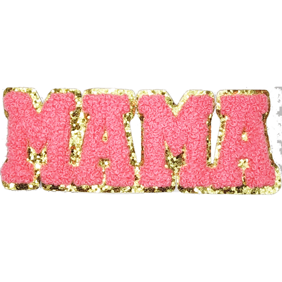 Pink Gold Outline Text with "MAMA" I/O