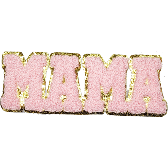 Pink Gold Outline MAMA with Text I/O