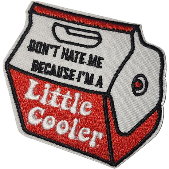 White Red Black Outline Milk Carton with Text DONT HATE ME BECAUSE IM A LITTLE COOLER I/O