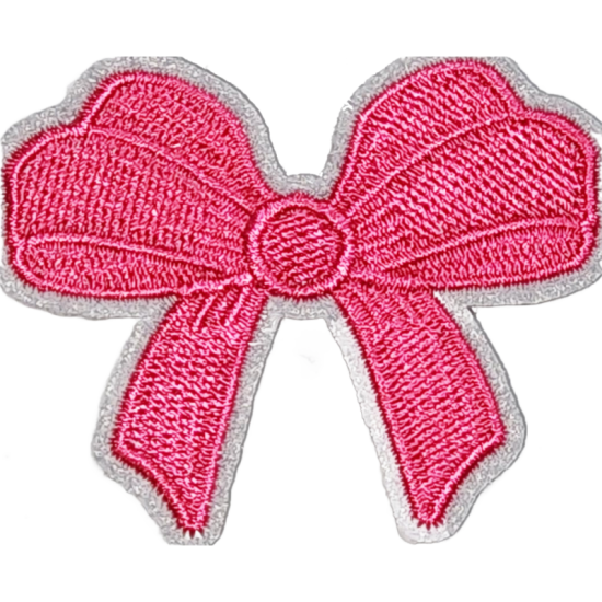 Pink Gray Outline Bow I/O