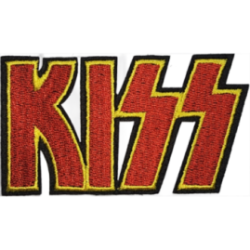 Red Yellow Black Outline Kiss with Text I/O