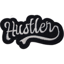 Black White Outline Text Hustler I/O