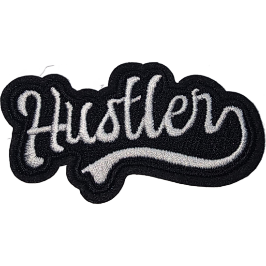 Black White Outline Text Hustler I/O