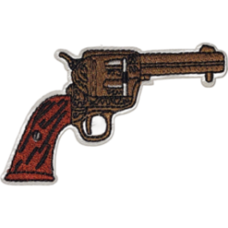 Silver Grey Black Brown Revolver Cowboy Pistol I/O