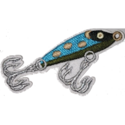 Blue Black Gold Silver Fishing Lure I/O