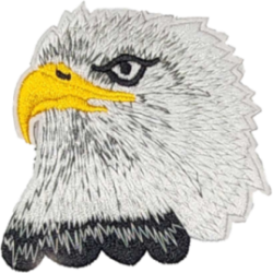 White Black Grey Gold/Yellow Bald Eagle I/O