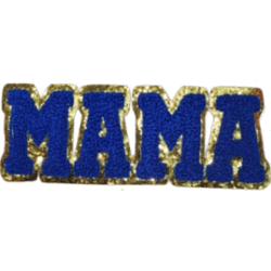 Blue Gold Outline Text with "MAMA" I/O