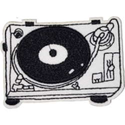 White Black Techniques 1200 DJ Turntable Record Player I/O