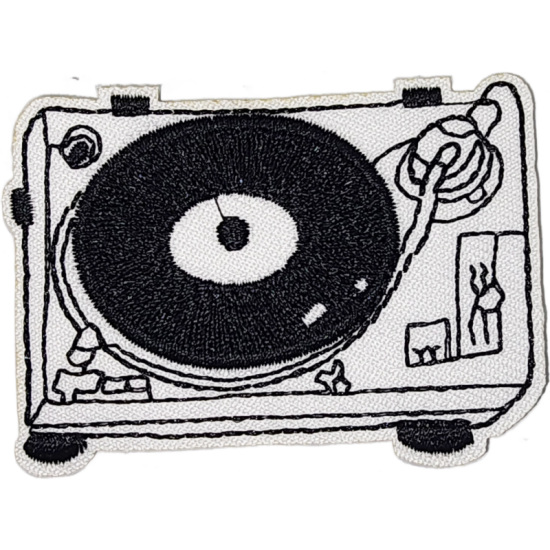 White Black Techniques 1200 DJ Turntable Record Player I/O