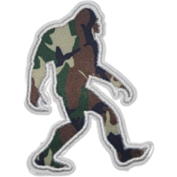 Black White Outline Bigfoot Sasquatch I/O