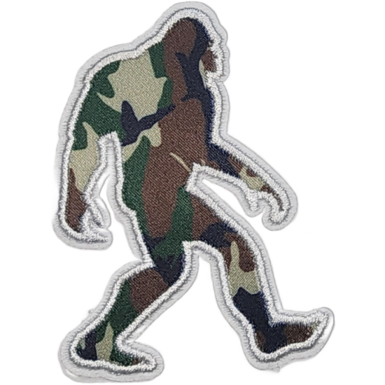 Black White Outline Bigfoot Sasquatch I/O