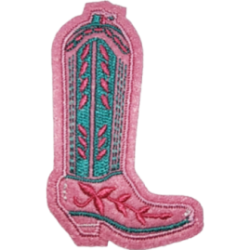 Pink Green/Turquoise Cowgirl Boot