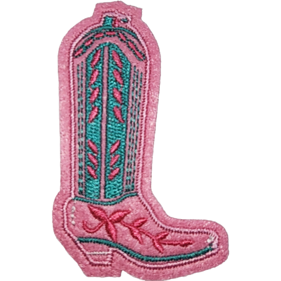 Pink Green/Turquoise Cowgirl Boot