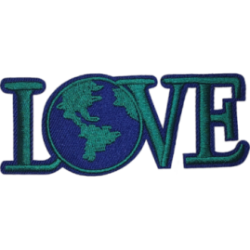 Green Blue LOVE with Globe O I/O