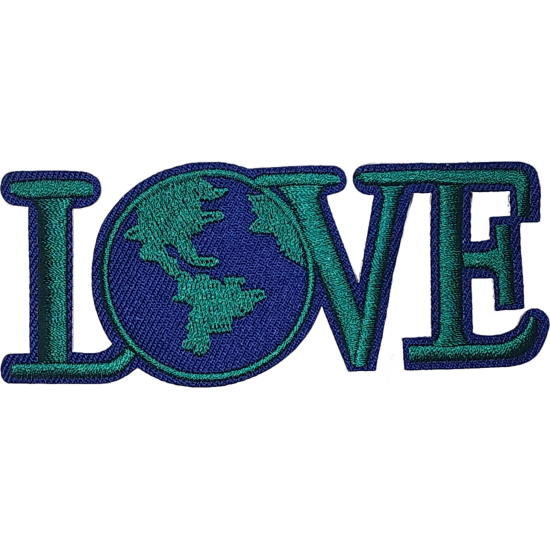 Green Blue LOVE with Globe O I/O