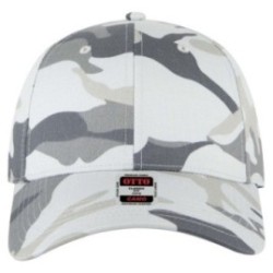 OTTO CAP Camouflage 6 Panel St Gry/Gry OSFM - Adult Low Profile Baseball Cap