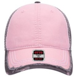 OTTO CAP 6 Panel Low Profile Dad Hat Pnk/Pnk/ OSFM -Adult